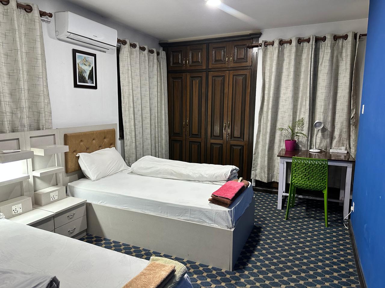 Twin room at NCGH